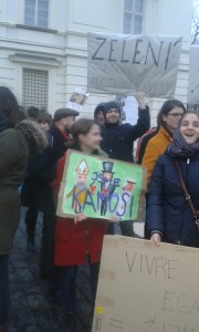 Demonstrace proti Martinu Konvičkovi, 16. 1. 2015